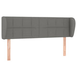 Box Spring Bed with Mattress Dark Grey 137x190 cm Fabric