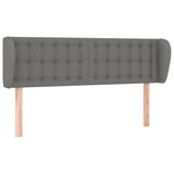 Box Spring Bed with Mattress Dark Grey 137x190 cm Fabric