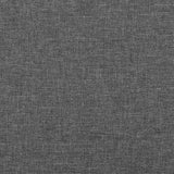 Box Spring Bed with Mattress Dark Grey 137x190 cm Fabric