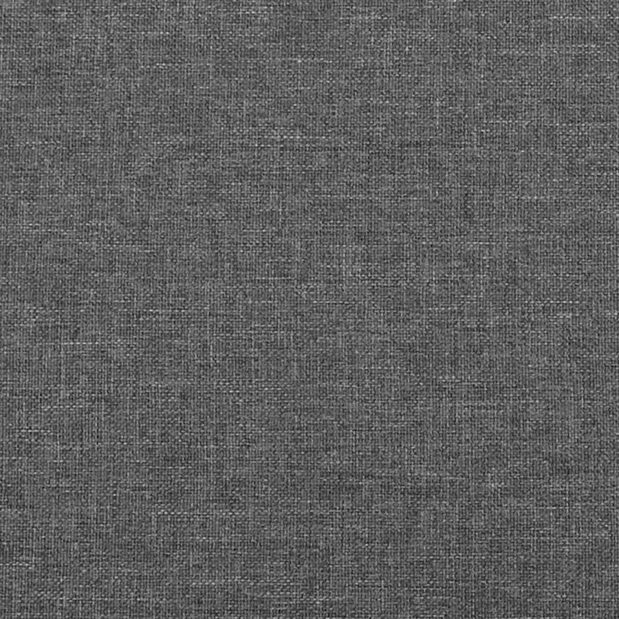 Box Spring Bed with Mattress Dark Grey 152x203 cm Fabric