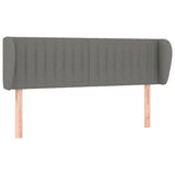 Box Spring Bed with Mattress Dark Grey 153x203 cm Queen Size Fabric - Top-Down View