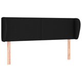 Box Spring Bed with Mattress Black 137x187 cm Double Size Faux Leather - Top-Down View