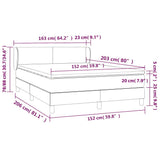 Box Spring Bed with Mattress Black 153x203 cm Queen Size Faux Leather - Extra Image