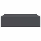 TV Cabinet with LED Lights Grey 60x35x15.5 cm - Rear View