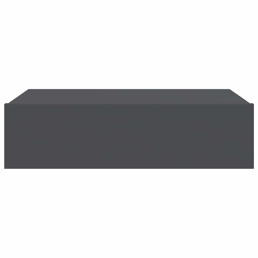 TV Cabinet with LED Lights Grey 60x35x15.5 cm