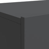 TV Cabinet with LED Lights Grey 60x35x15.5 cm