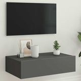 TV Cabinet with LED Lights Grey 60x35x15.5 cm