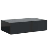TV Cabinet with LED Lights Gloss Black 60x35x15.5 cm