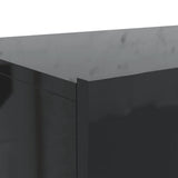 TV Cabinet with LED Lights Gloss Black 60x35x15.5 cm