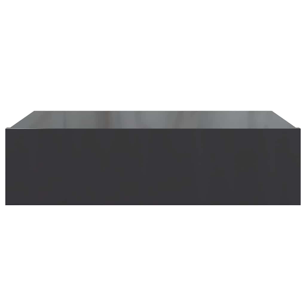 TV Cabinet with LED Lights Gloss Grey 60x35x15.5 cm