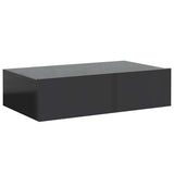 TV Cabinet with LED Lights Gloss Grey 60x35x15.5 cm - Close-Up Angle