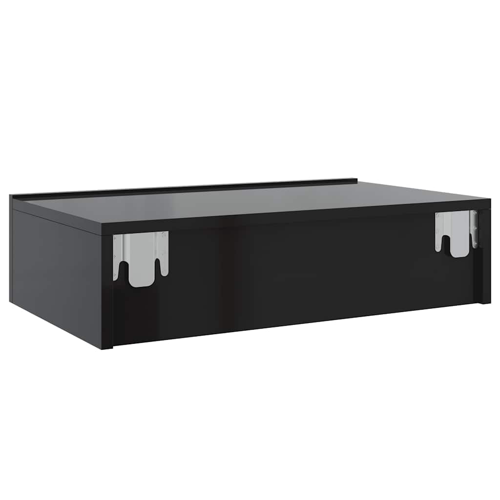TV Cabinet with LED Lights Gloss Grey 60x35x15.5 cm