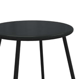 5 Piece Balcony Furniture Set with Cushions Black Steel - Extra Image