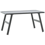 5 Piece Garden Bench Set with Cushions Black