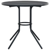 Stackable Garden Chair Set 3 Piece Anthracite Powder-coated Steel - 45-Degree Angle