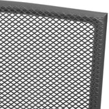 Stackable Garden Chair Set 3 Piece Anthracite Powder-coated Steel - Close-Up Angle