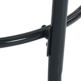 Stackable Garden Chair Set 5 Piece Anthracite Powder-coated Steel - Low Angle