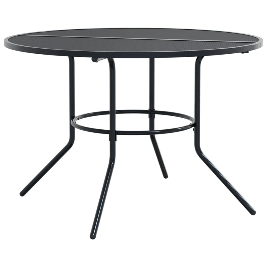 Stackable Garden Chair Set 5 Piece Anthracite Powder-coated Steel