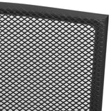 Stackable Garden Chair Set 5 Piece Anthracite Powder-coated Steel - Rear View