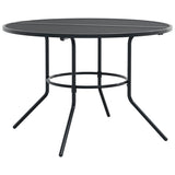 Stackable Garden Chair Set 7 Piece Anthracite Powder-coated Steel