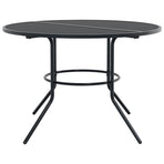 Stackable Garden Chair Set 5 Piece Anthracite Powder-coated Steel