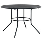 Stackable Garden Chair Set 5 Piece Anthracite Powder-coated Steel