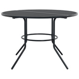 Stackable Garden Chair Set 5 Piece Anthracite Powder-coated Steel