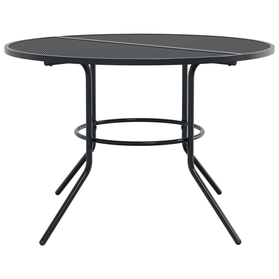 Stackable Garden Chair Set 5 Piece Anthracite Powder-coated Steel