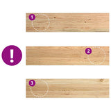 Stair Treads 2 pcs Untreated 110x25x2 cm Solid Wood Oak - Close-Up Angle