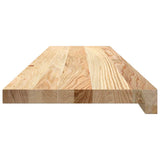 Stair Treads 2 pcs Untreated 100x30x2 cm Solid Wood Oak