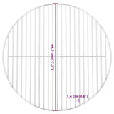 BBQ Grill Grate Round Ø44.5 cm 304 Stainless Steel