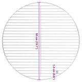BBQ Grill Grate Round Ø50 cm 304 Stainless Steel - Rear View