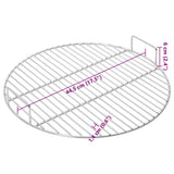 BBQ Grill Grate with Handles Round Ø44.5 cm 304 Stainless Steel - Rear View