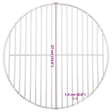 BBQ Grill Grate Round Ø37 cm 304 Stainless Steel - Rear View