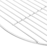 BBQ Grill Grate Round Ø40 cm 304 Stainless Steel - Top-Down View