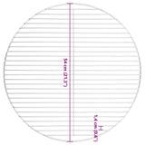BBQ Grill Grate Round Ø54 cm 304 Stainless Steel
