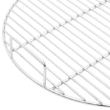 BBQ Grill Grate with Handles Round Ø54 cm 304 Stainless Steel - Top-Down View
