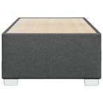 Bed Frame without Mattress Dark Grey 90x190 cm Fabric