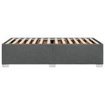 Bed Frame without Mattress Dark Grey 90x190 cm Fabric