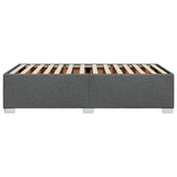 Bed Frame without Mattress Dark Grey 90x190 cm Fabric - 45-Degree Angle