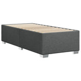 Bed Frame without Mattress Dark Grey 90x190 cm Fabric - Rear View