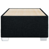 Bed Frame without Mattress Black 90x190 cm Fabric