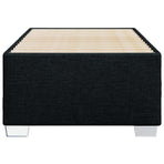 Bed Frame without Mattress Black 90x190 cm Fabric