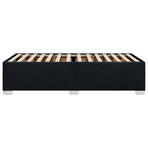 Bed Frame without Mattress Black 90x190 cm Fabric