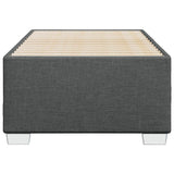 Bed Frame without Mattress Dark Grey 90x190 cm Fabric - Top-Down View