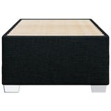 Bed Frame without Mattress Black 90x190 cm Fabric