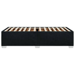 Bed Frame without Mattress Black 90x190 cm Fabric