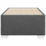 Bed Frame without Mattress Dark Grey King Single Fabric
