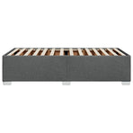 Bed Frame without Mattress Dark Grey King Single Fabric
