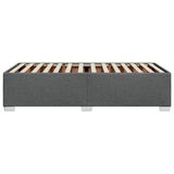 Bed Frame without Mattress Dark Grey King Single Fabric - 45-Degree Angle